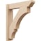 Ekena Millwork 6-in W x 26-in D x 30-in H Balboa Slat Rough Cedar Woodgrain TimberThane Outlooker, Primed Tan OUTUR060X26X30BOA24RCPR - alternate 1